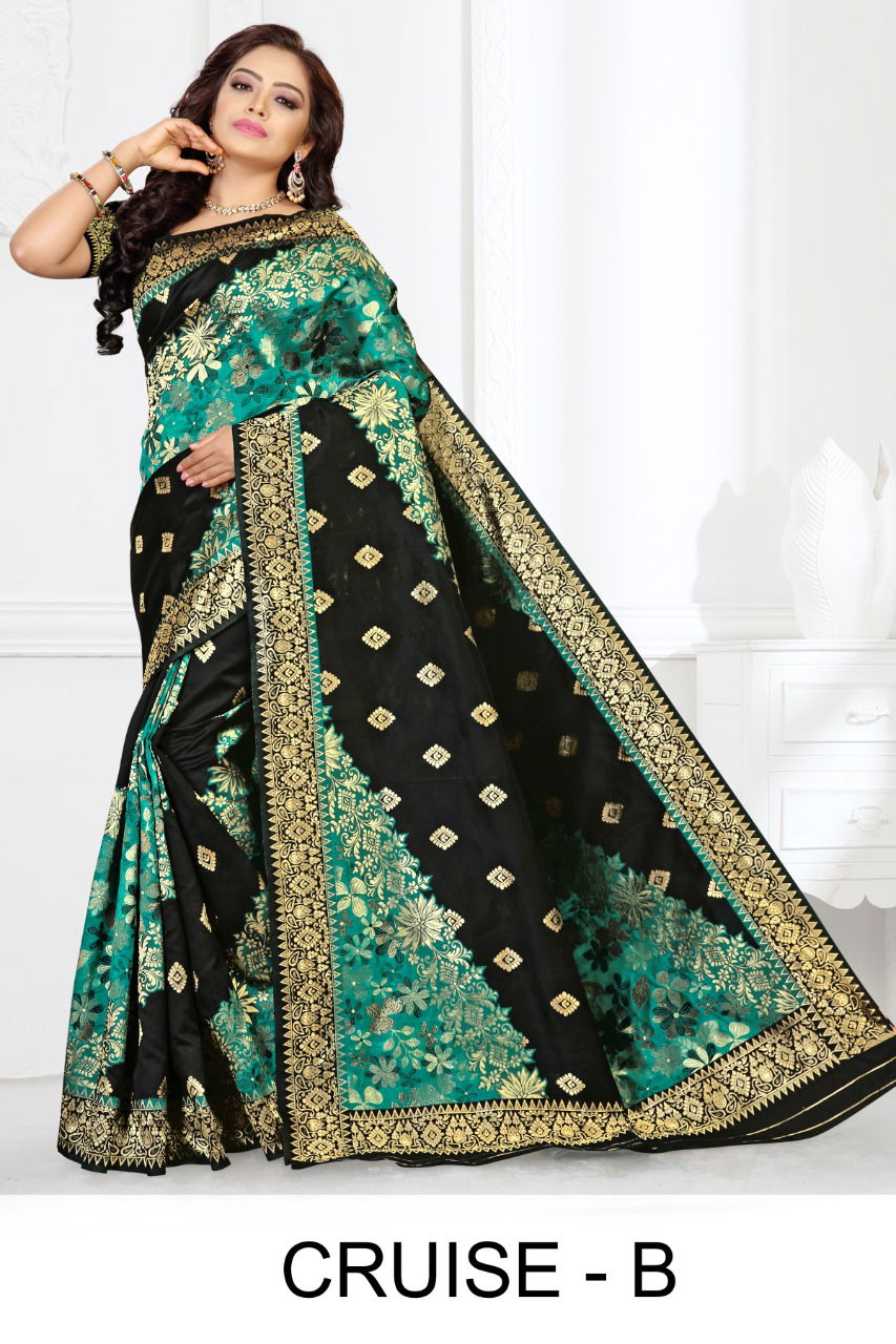 Ronisha Cruise Latest Fancy Designer Casual Wear Silk Saree Collection